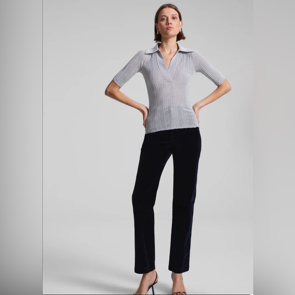 A.L.C. Joey Metallic Knit Top $295